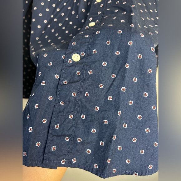 J. Crew by Lewn 100s 2 ply Yarn Shirt Mens M Slim Secret Wash Button up Floral - Picture 9 of 14